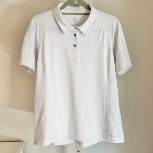 Noble Outfitters Polo Shirt Short Sleeve Performance Women's Size XL White